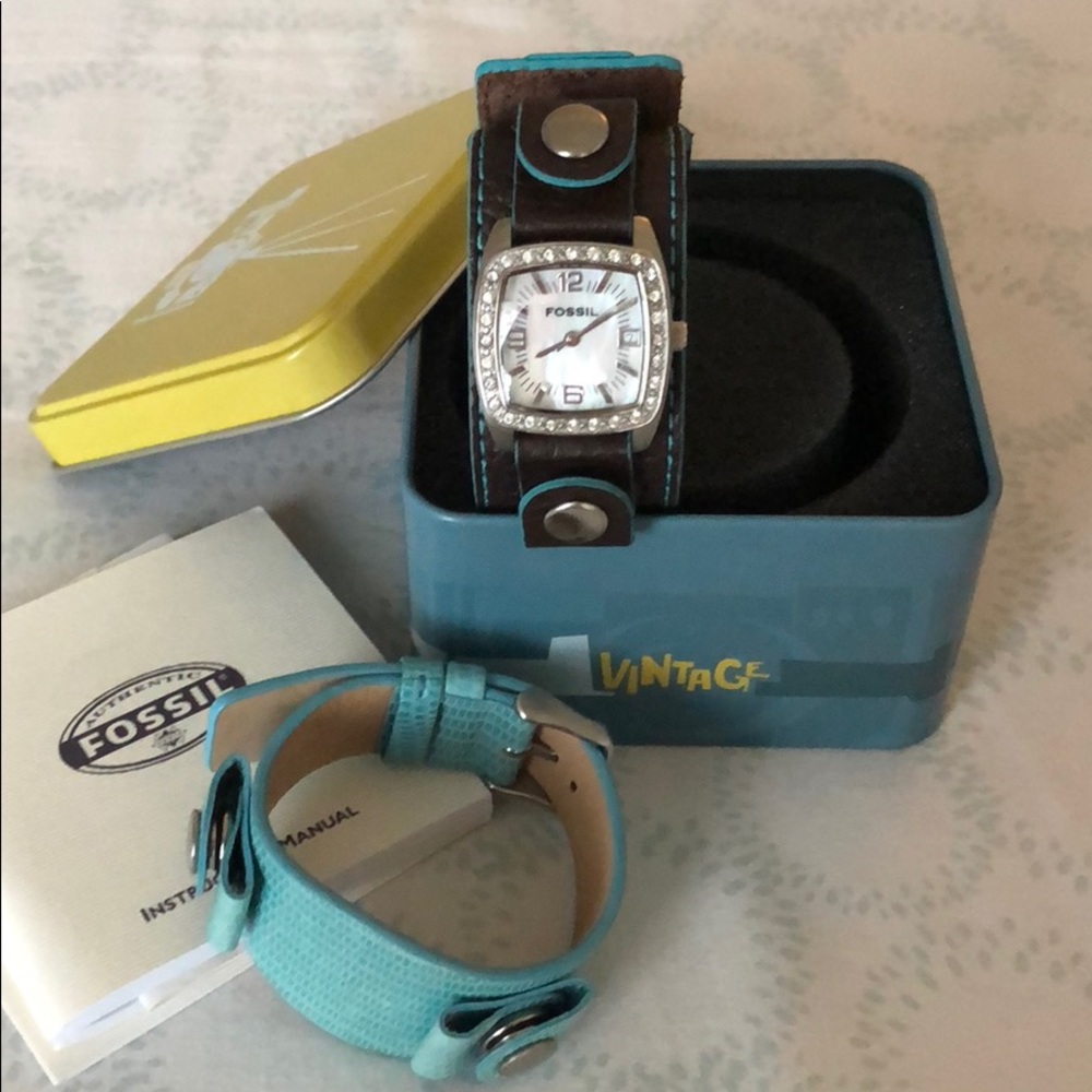 Interchangeable bands watch